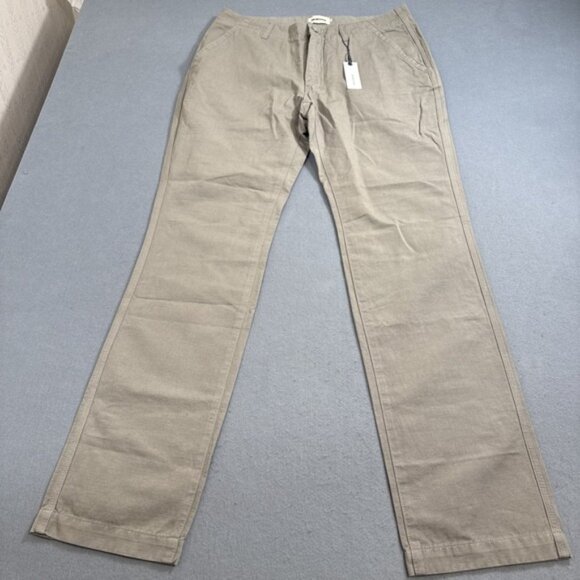 Taylor Stitch Morse Pant in SAGEBRUSH Size 33 x 32" Organic Cotton/ Linen NWT - Picture 1 of 11